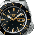 Reloj Seiko 5 Automatic esfera y bisel negro