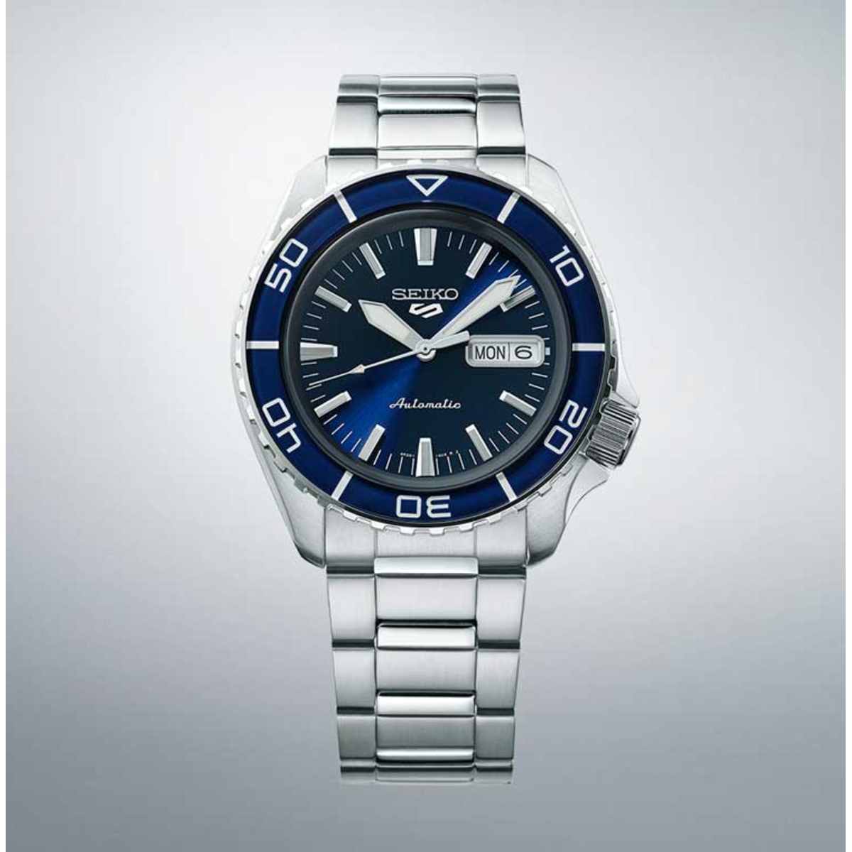 Reloj Seiko 5 Automatic esfera y bisel azul