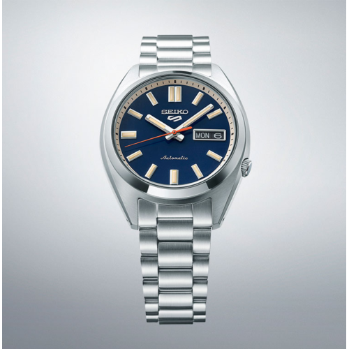 Reloj Seiko 5 Sports SNXS Style esfera azul 37mm