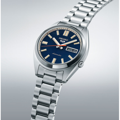 Reloj Seiko 5 Sports SNXS Style esfera azul 37mm