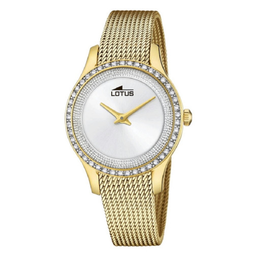 Reloj Lotus Bliss dorado para mujer