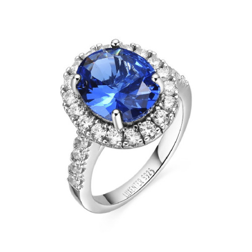 Anillo Luxenter Lyla plata 925 talla 14 azul