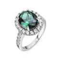 Anillo Luxenter Lyla plata 925 talla 12 verde