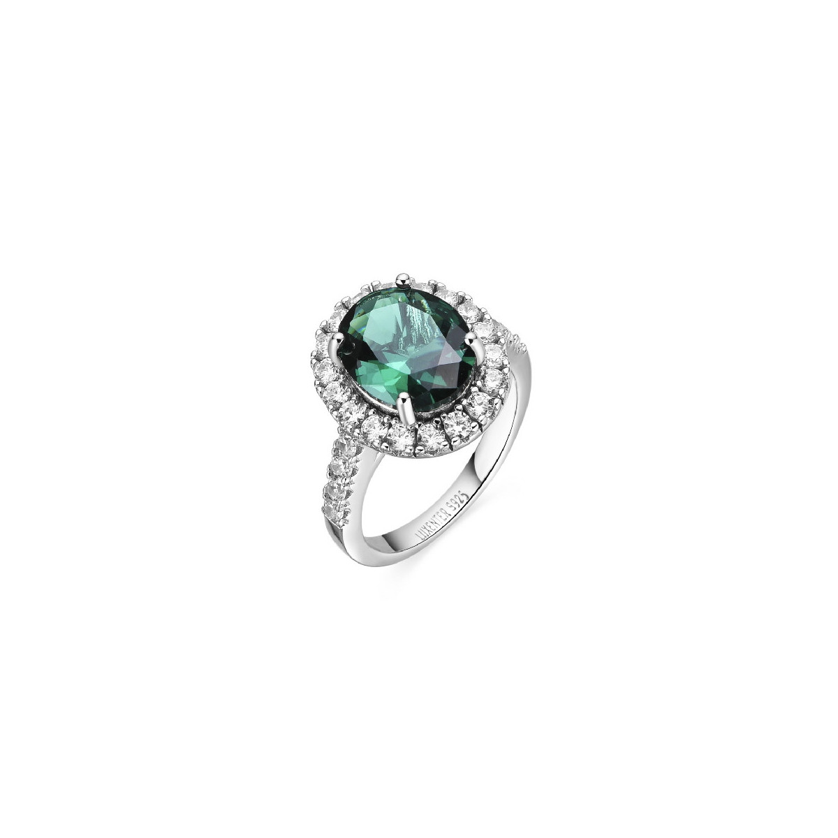 Anillo Luxenter Lyla plata 925 talla 12 verde