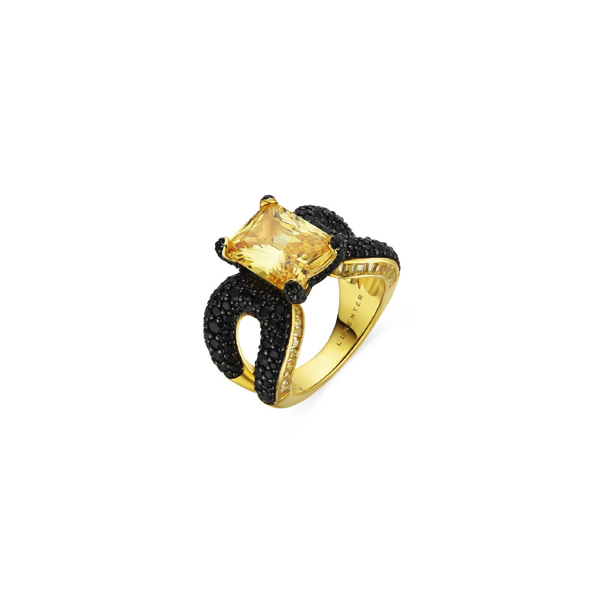 Anillo Luxenter Kahanza plata 925 dorada talla 16