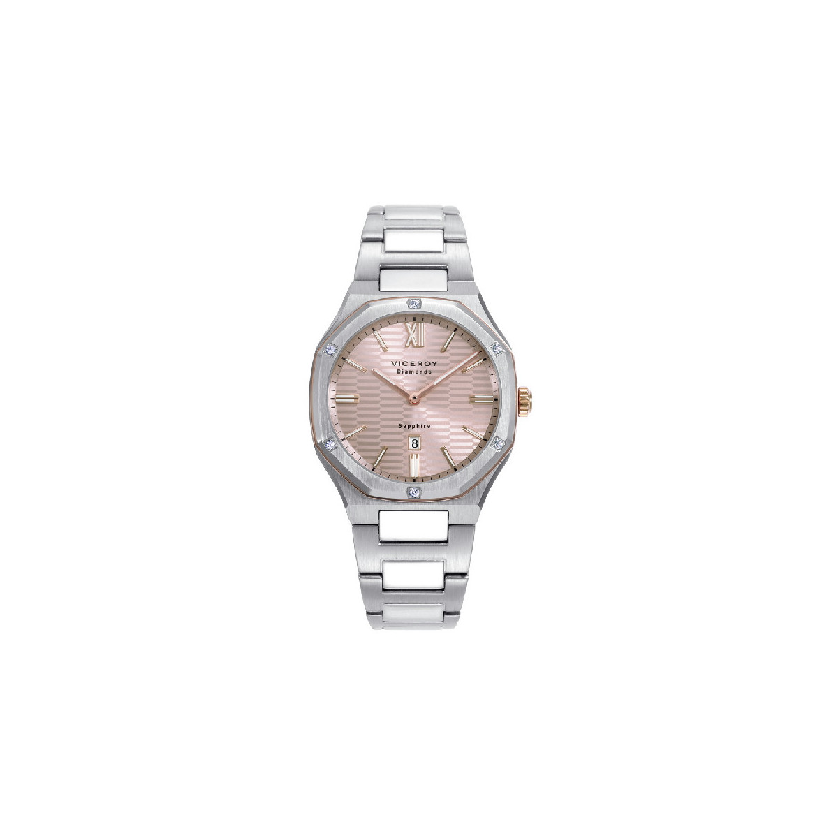 Reloj Viceroy colección Cápsula cuarzo 32mm bisel IP rosa y brillantes