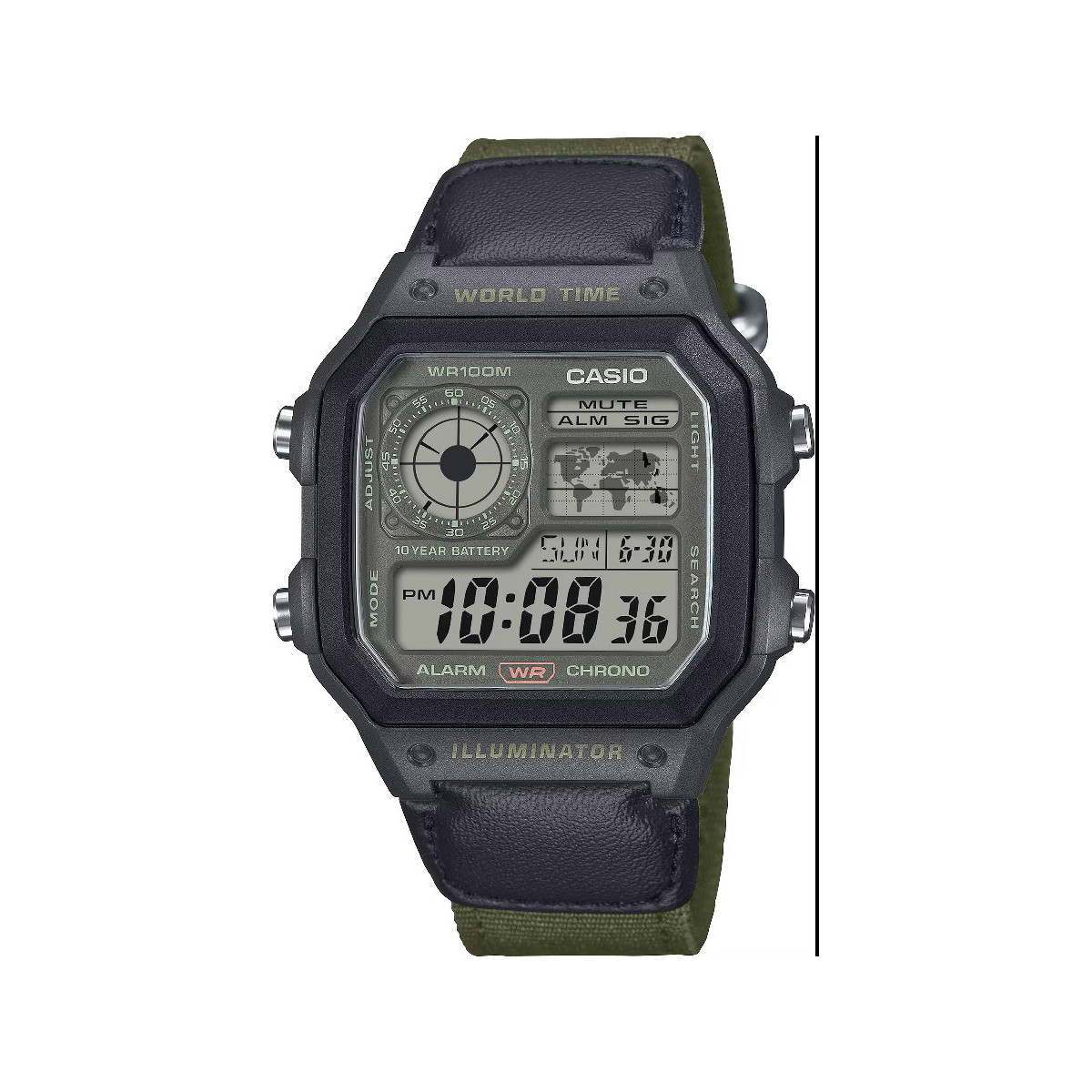 Reloj Casio Collection Digital correa nato