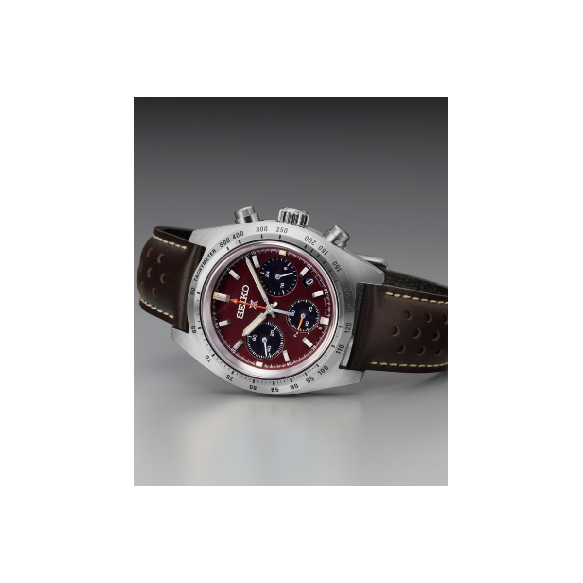 Reloj Seiko Prospex Speedtimer Solar Edición Limitada Burdeos Unisex