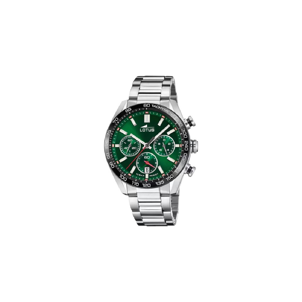 Reloj Lotus Crono para hombre esfera verde