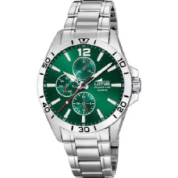 Reloj Lotus multifunción para hombre esfera verde