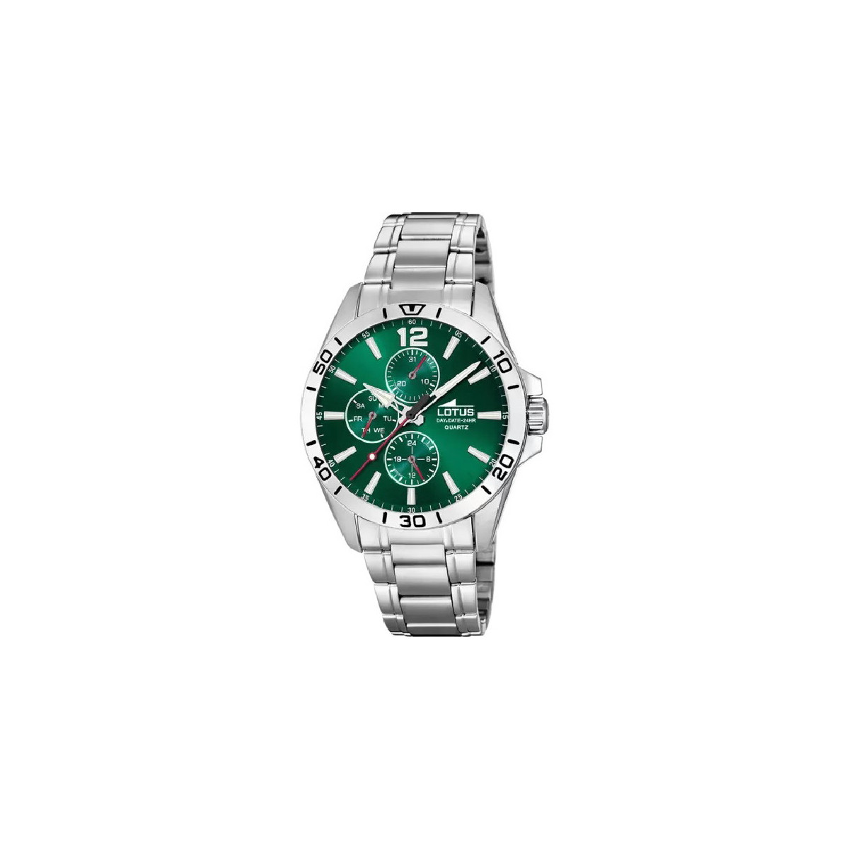 Reloj Lotus multifunción para hombre esfera verde