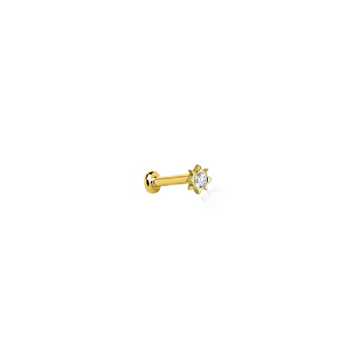 Piercing LeCarré oro 750 amarillo Mini Star con brillantes