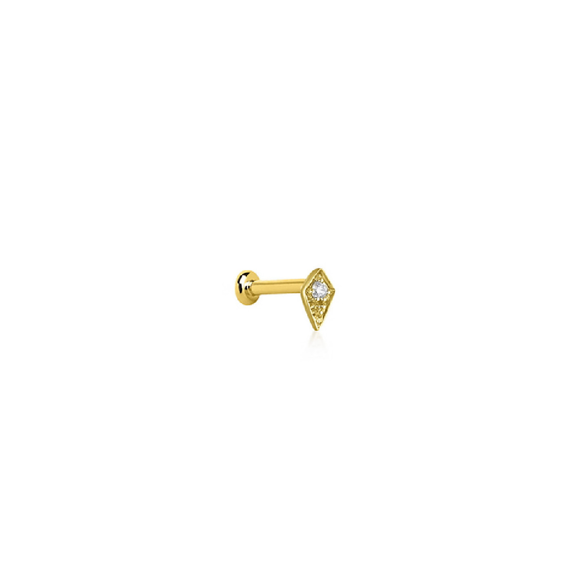 Piercing LeCarré oro 750 amarillo con brillante Rombo