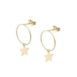 Pendientes Ekan oro 750 con estrella