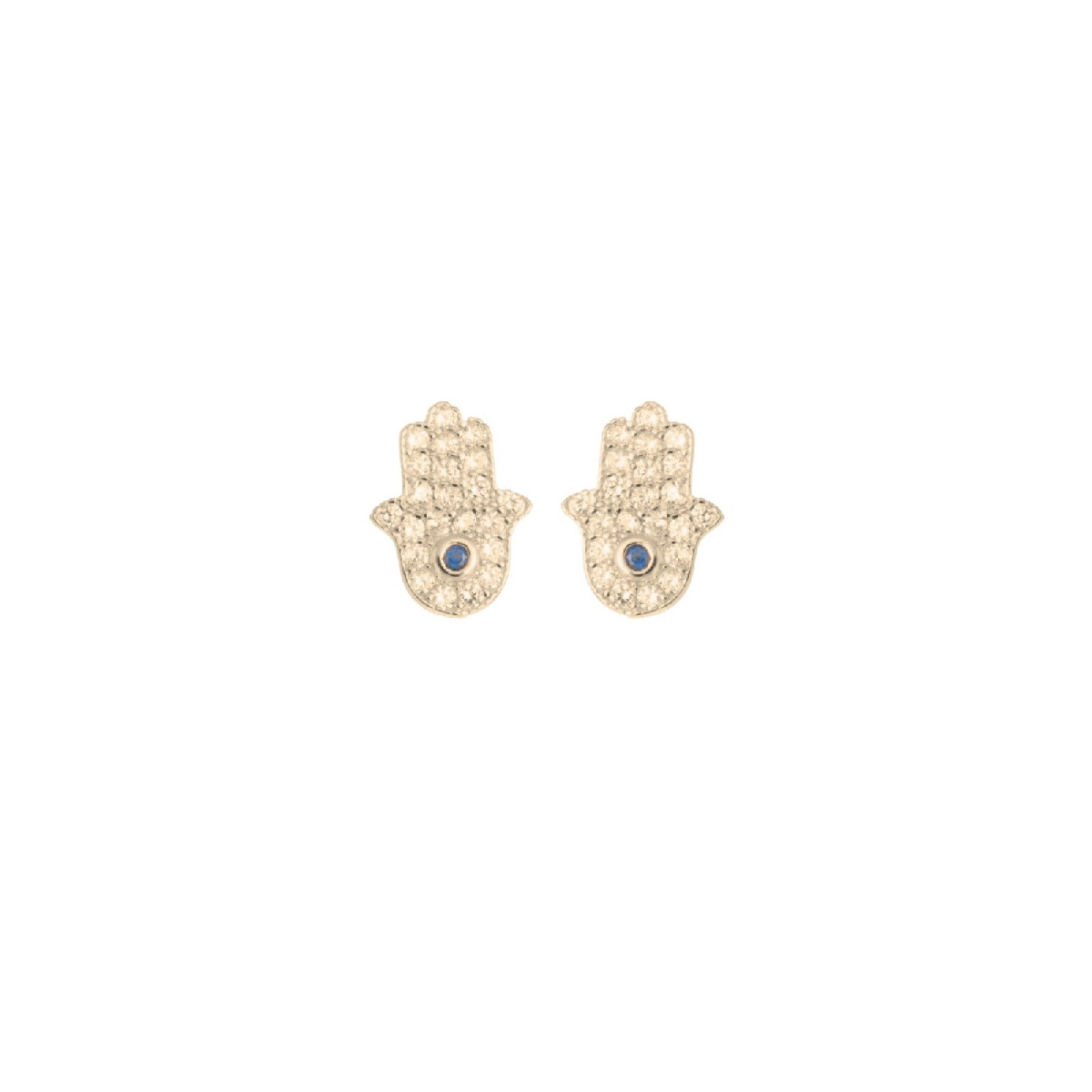 Pendientes Luxenter Fatima plata dorada 925