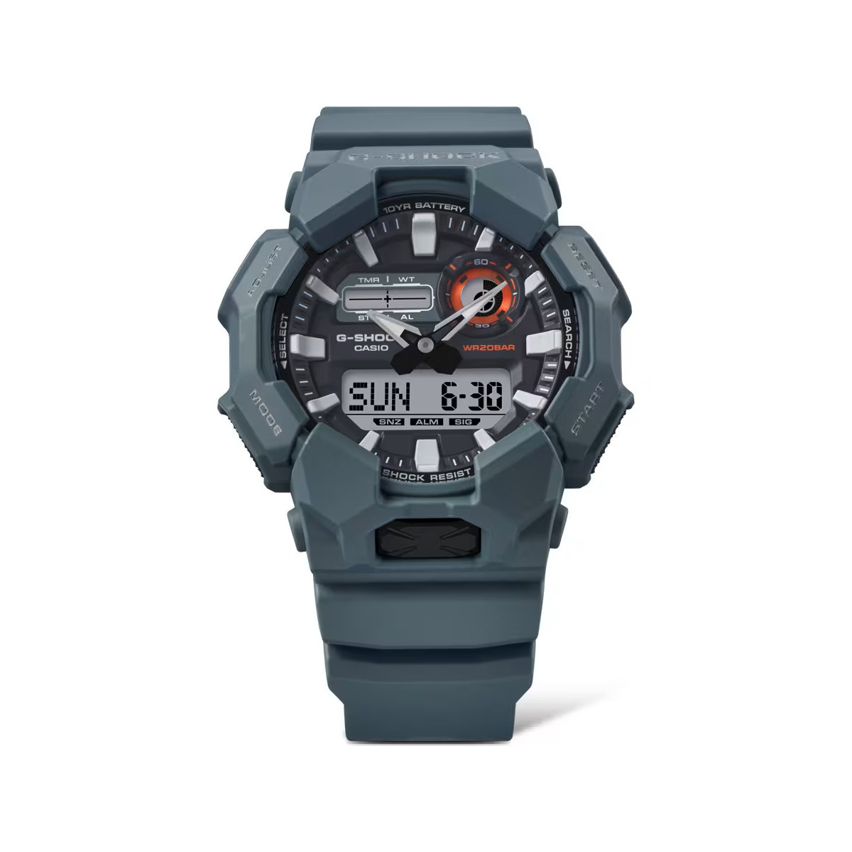 Reloj Casio G-Shock Basic Series Anadigi verde azulado