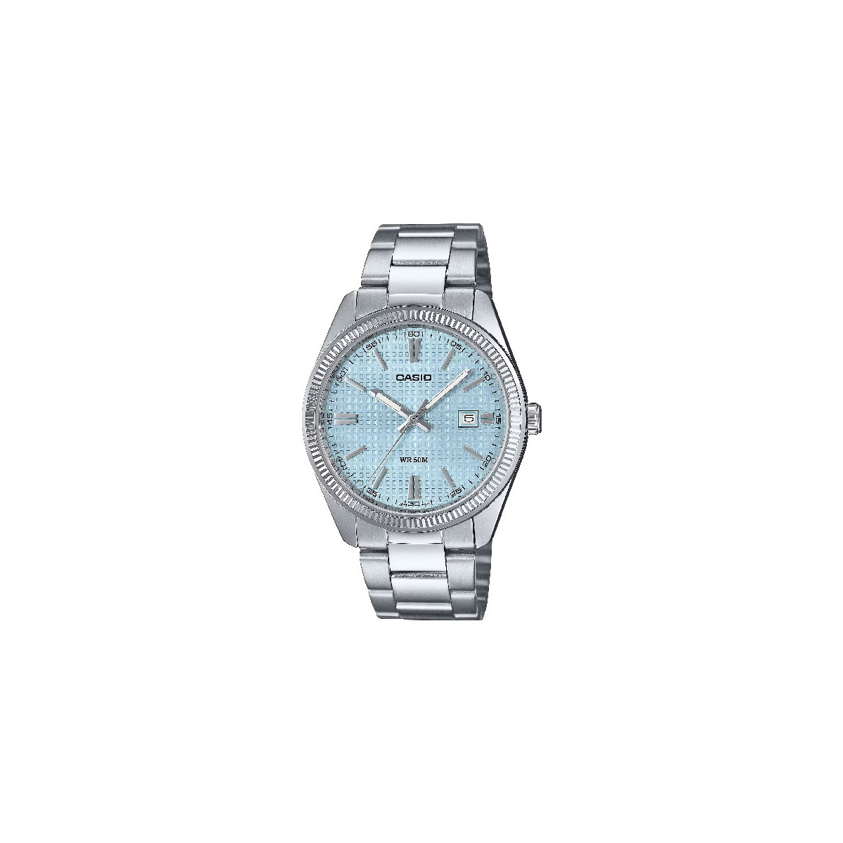 Reloj Casio Collection Unisex azul cielo guilloché