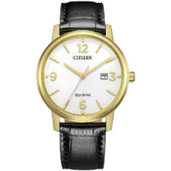 Reloj Citizen Pair EcoDrive para hombre esfera blanca con correa