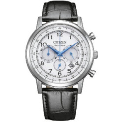 Reloj Citizen Chrono colección OF Collection esfera blanca con números árabes