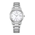 Reloj Citizen Pair EcoDrive para mujer esfera blanca