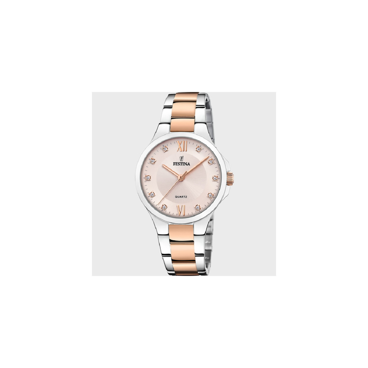 Reloj Festina para mujer bicolor esfera salmón