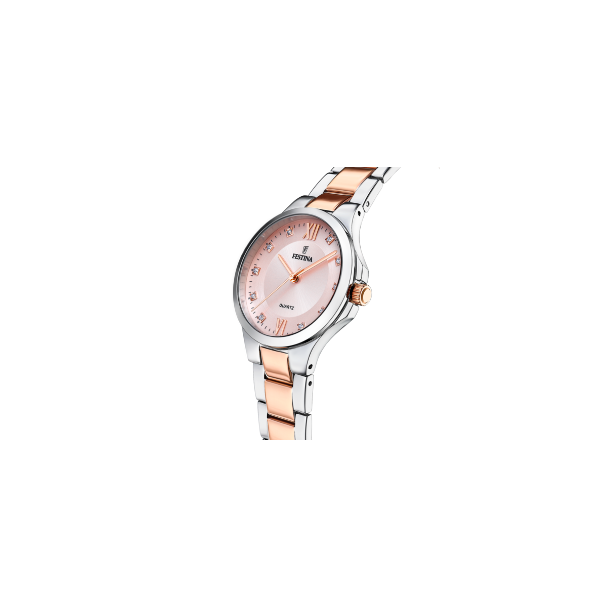 Reloj Festina para mujer bicolor esfera salmón