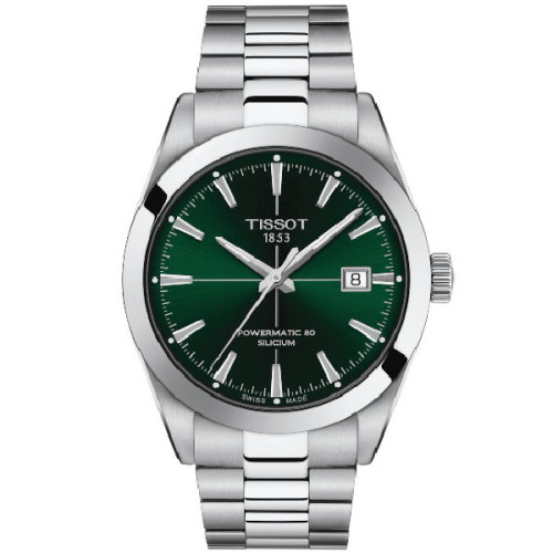 Reloj Tissot Gentleman Auto para caballero esfera verde