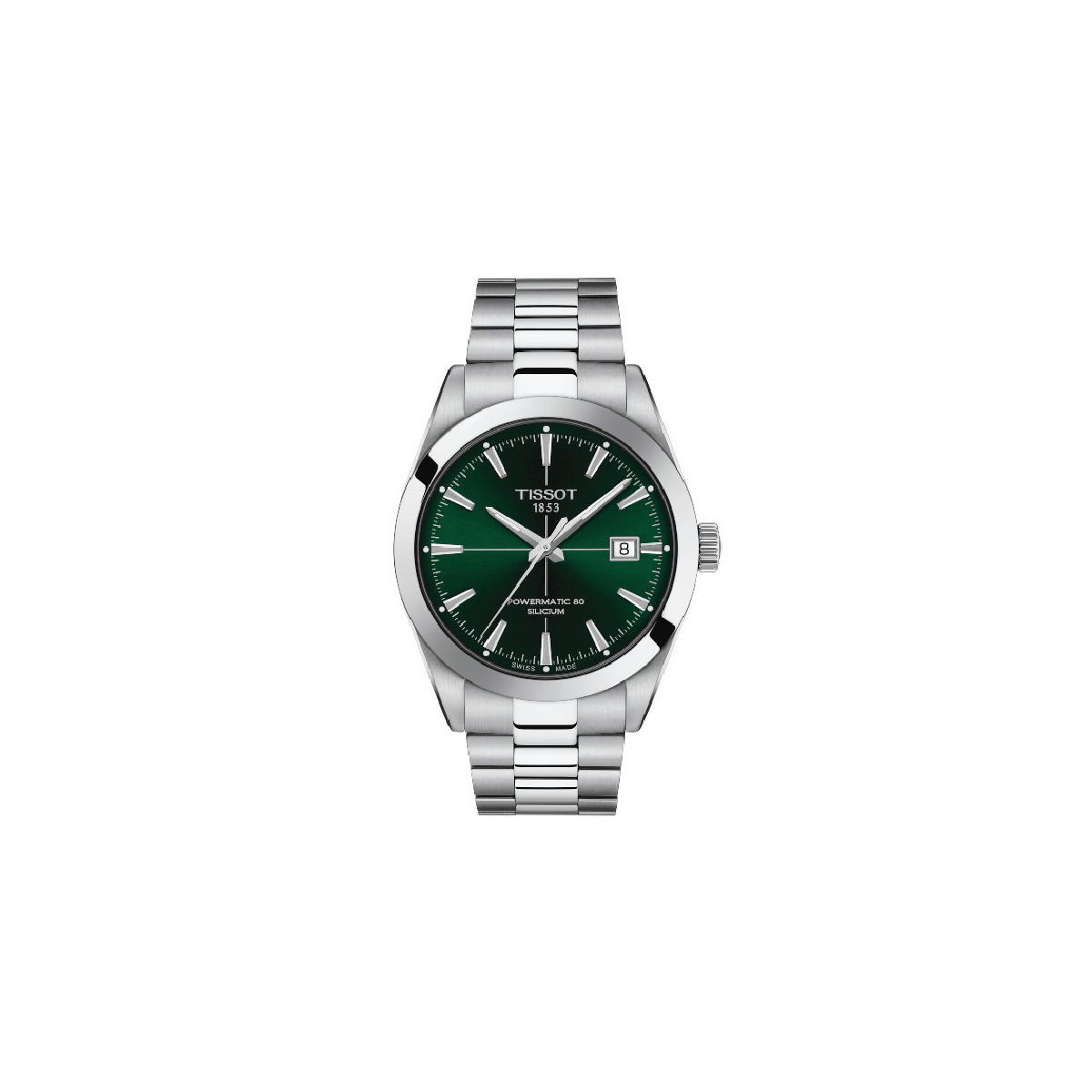 Reloj Tissot Gentleman Auto para caballero esfera verde