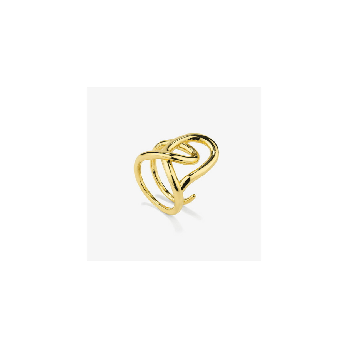 Anillo Radiant Acero IP dorado Blake talla 14