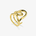 Anillo Radiant Acero IP dorado Blake talla 12