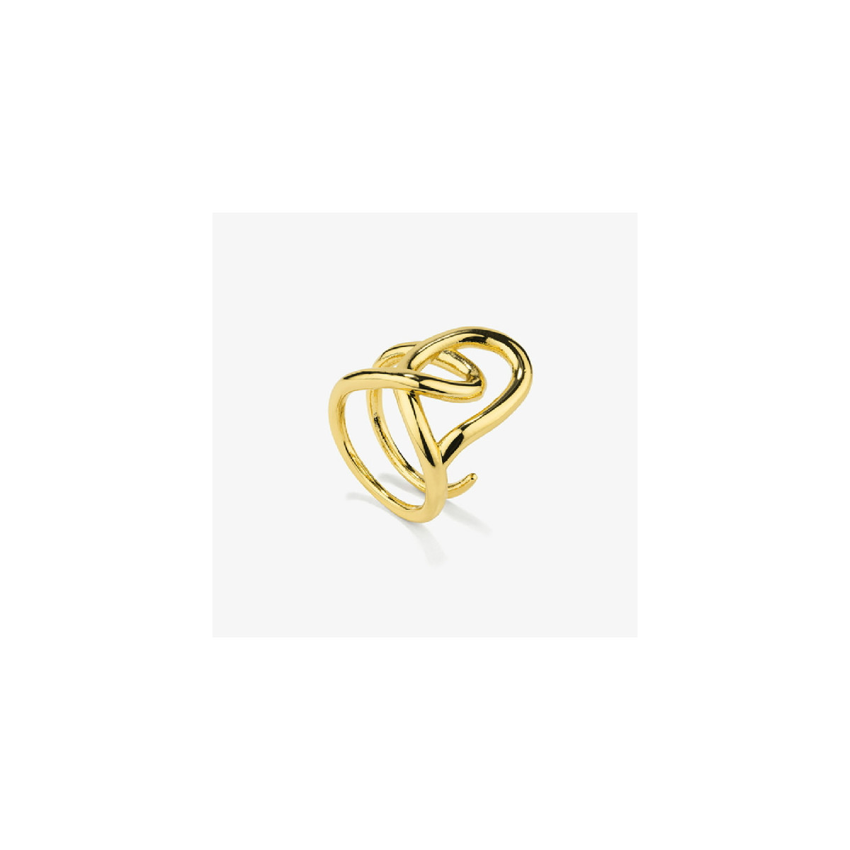 Anillo Radiant Acero IP dorado Blake talla 12