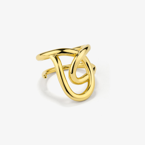 Anillo Radiant Acero IP dorado Blake talla 12