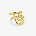 Anillo Radiant Acero IP dorado Blake talla 12