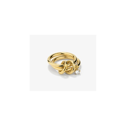 Anillo Radiant Acero IP dorado Zendaya Loop talla 14