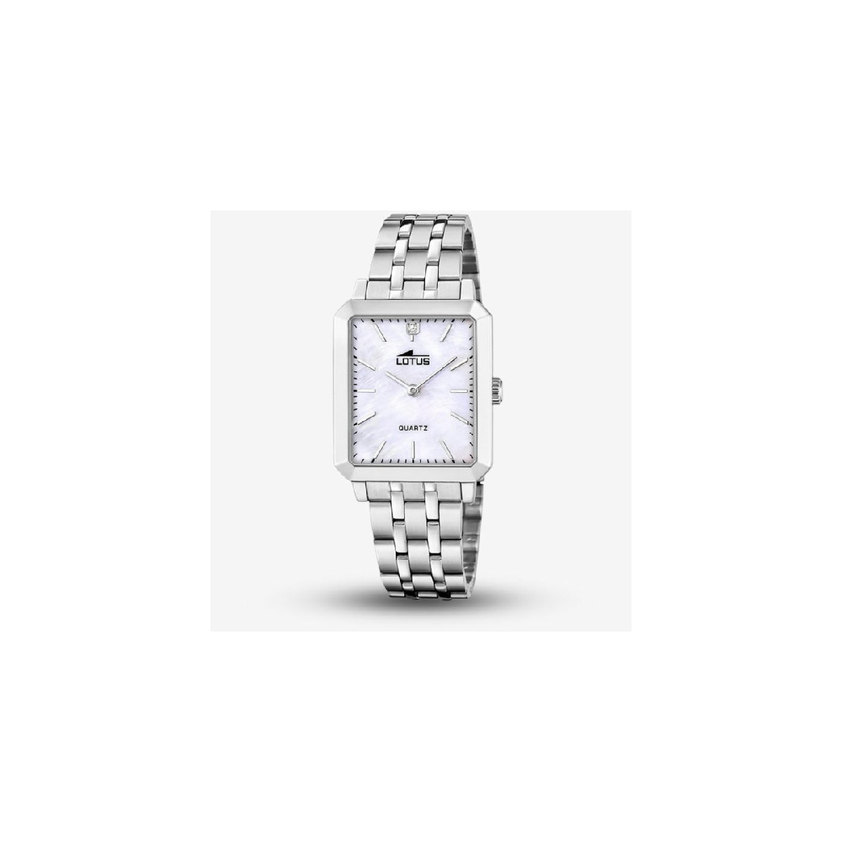 Reloj Lotus rectangular de acero para mujer