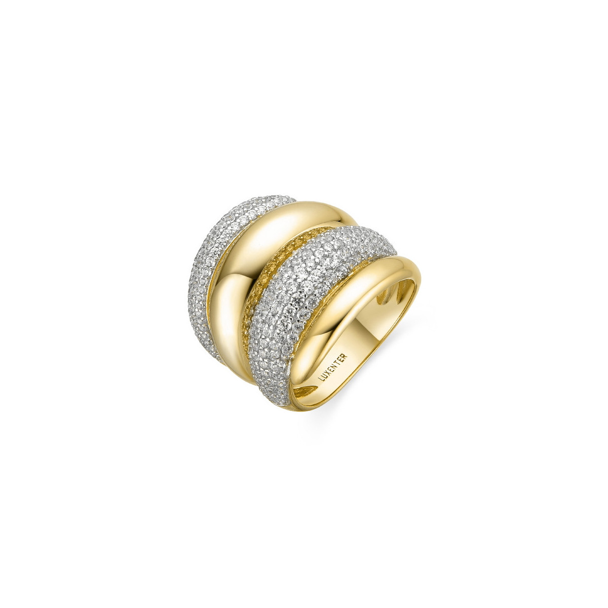 Anillo Luxenter Nema plata 925 talla 16 bicolor