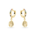 Pendientes Luxenter Arbol de la Vida plata 925 dorado