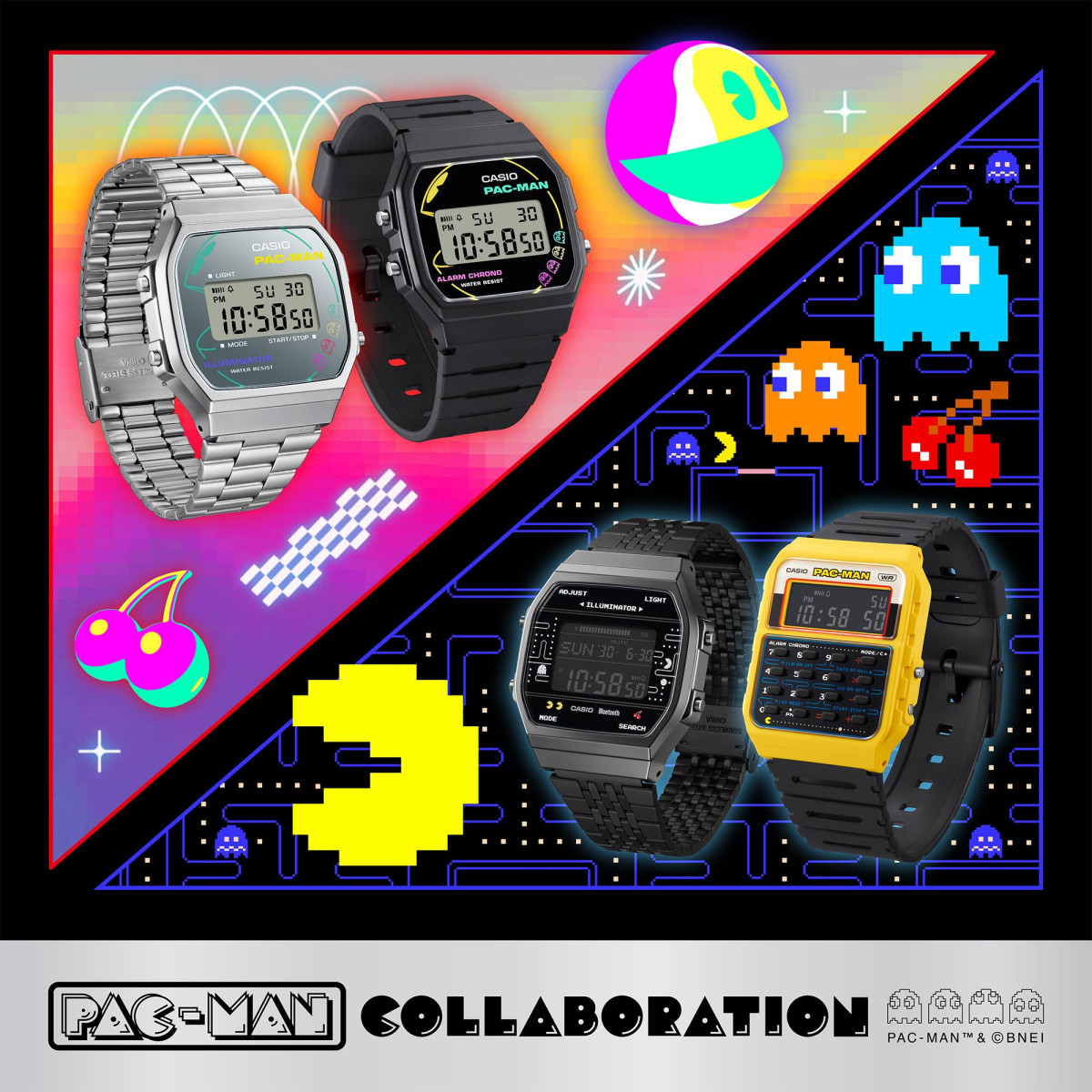 Reloj Casio Pac-Man retro digital