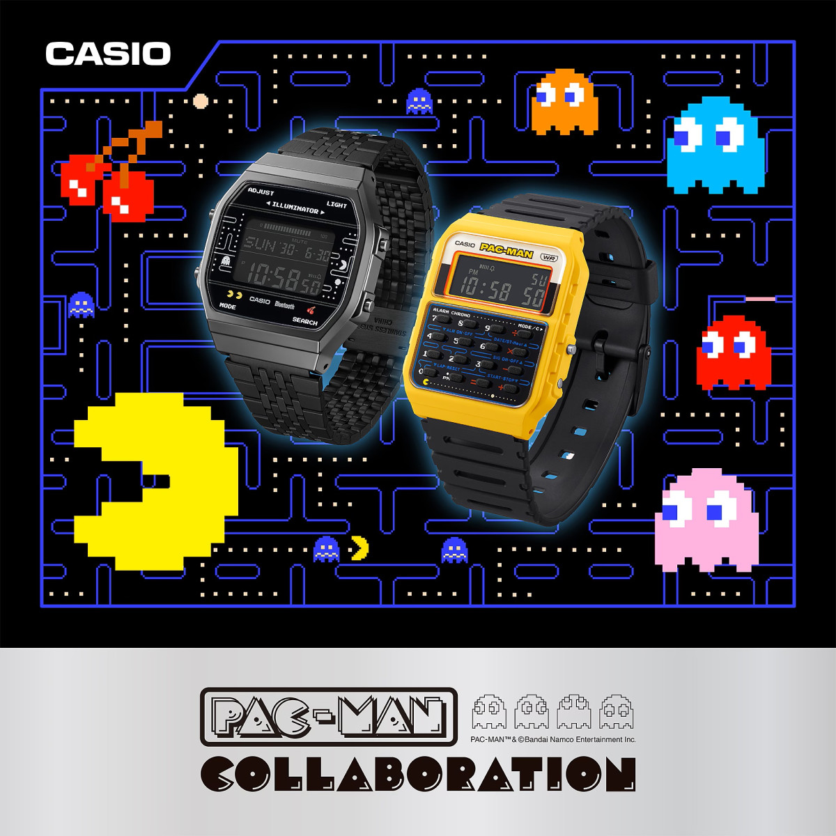 Reloj Casio Vintage Pac-Man digital IP negro